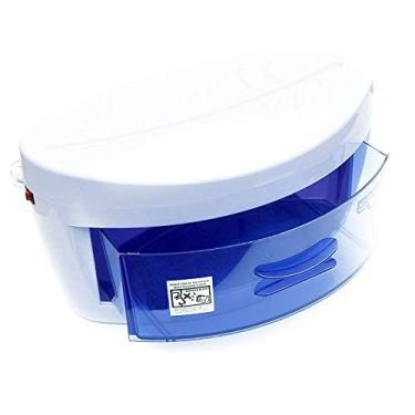 Imagem de Caixa de limpeza de ferramentas de unhas, armário de toalha, equipamento de barbeiro, equipamento de manicure, escova de dentes, garrafa de salão de unhas, SPA, toalha, roupa íntima, escova de maquiagem para telefone, multifuncional, luz azul, caixa