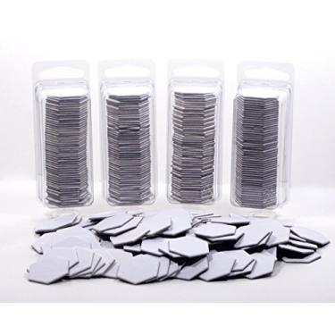 Imagem de Value Pack of 200 - Blank 1" Hexagon Hex Board Game Chits Tiles Counters Markers DIY D&D