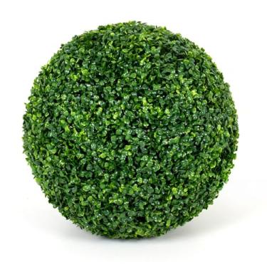 Imagem de Roctocesy Bola de topiaria artificial para plantas – Bolas decorativas de buxo sintético resistente a UV de 40 cm para jardim, casamento, quintal, área interna e externa, decoração de casa (conjunto