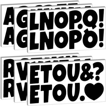 Imagem de Bemeol 288 Pcs Bulletin Board Letters 24 Sheets 2.5 Inch Self Adhesive Vinyl Alphabet Stickers Letter for Poster Board Classroom School Home Decor(Black)