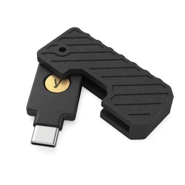Imagem de Yubikey Capa protetora NFC 5C - Suporte de capa protetora resistente (preto) | Proteção robusta para chave de segurança, capa durável, ajuste compacto e seguro