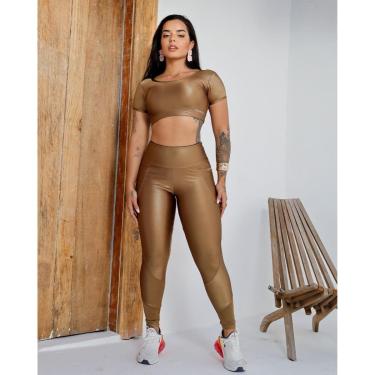 Imagem de Combo Kit Feminino Insanity Blusa Cropped Impulse e Legging Dynamo-Feminino