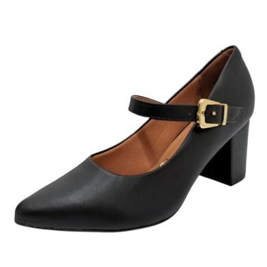 Imagem de Sapato Feminino Boneca Salto Médio Social Moderno Vizzano