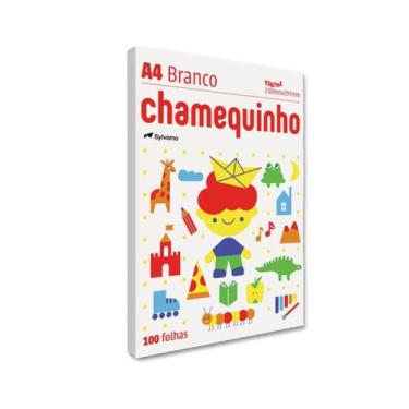 Imagem de Papel sulfite Branco A4 75g 210mm x 297mm Chamequinho pacotes com 100 