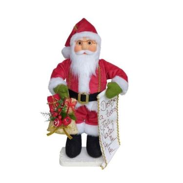 Imagem de Boneco Natal Papai Noel Pergaminho 50cm - Gici Christmas