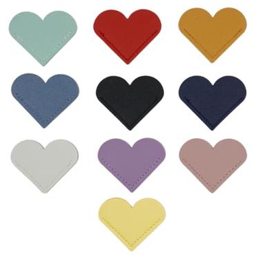 Imagem de Nextpal 10 marcadores de página de couro para coração, lindos marcadores de página para mulheres, leitoras, amantes de livros, acessórios para estudantes, professores, materiais de leitura para escola