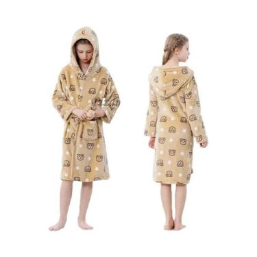 Imagem de Roupão De Banho Kigurumi De Unicórnio, Tigre E Vaca Para Meninas, Pija