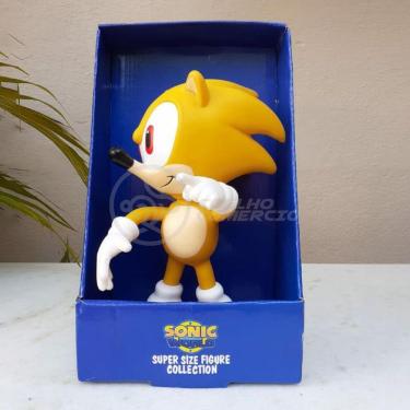 Imagem de Boneco Action Figure Super Sonic 23cm Sonic