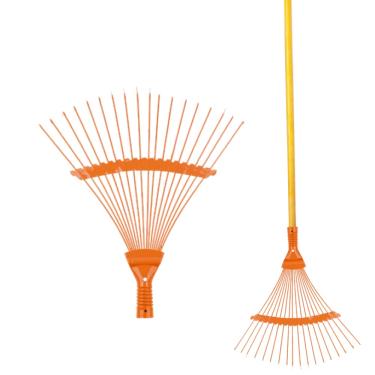 Imagem de Vassoura Rastelo De Aço 18 Dentes Fixo Com Cabo 1,2m Durín