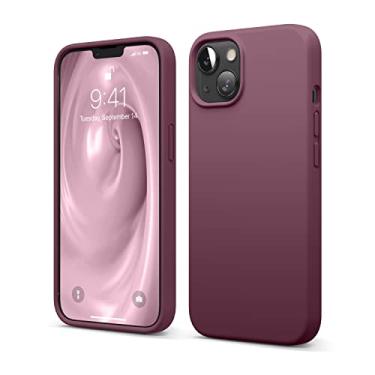 Imagem de elago Capa compatível com iPhone 13, capa de silicone líquido, capa protetora de câmera de corpo inteiro, à prova de choque, capa de telefone fina, forro de microfibra macio antiarranhões, 6,1