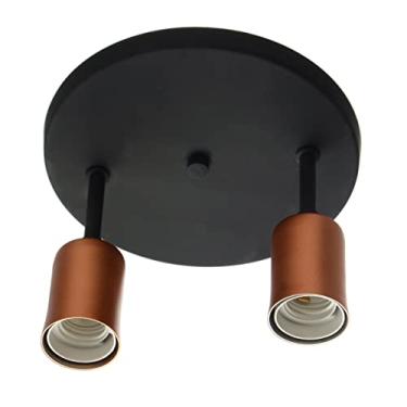 Imagem de Pantoja & Carmona Plafon 1502 2L Preto C/Cobre, Modelo: 34325