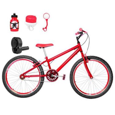 Imagem de Bicicleta Masculina Aro 24 Aero + Kit Passeio E Acelerador - Flexbikes