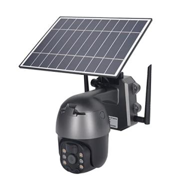 Imagem de Câmera de Segurança Solar 360° 3MP 1080P HD PIR Motion Detection IP65 Câmera de Vigilância Com Visão Noturna para Segurança Residencial (4G AU)