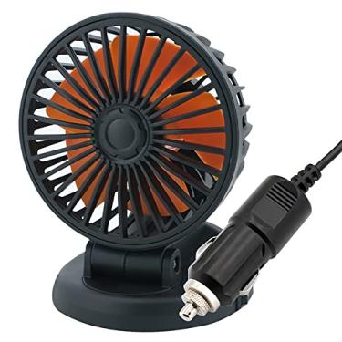 Imagem de Ventilador de carro portátil ventilador de circulação de ar ventilador de circulação de ar multi-ângulo rotativo verão USB carro SUV veículos caminhão refrigerador de escritório em casa, 24v, 10,5 cm