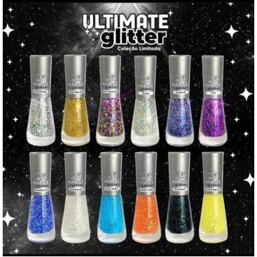 Imagem de Esmalte Top Beauty Coleção Ultimate Glitter 12 Unid