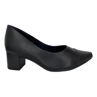 Imagem de Sapato Feminino Scarpin Usaflex Bico Fino Salto Grosso Medio MM0501 (38)
