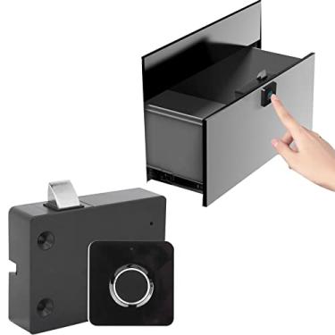 Imagem de Kit de bloqueio de armário biométrico inteligente fechadura elétrica de impressão digital fechadura de gaveta de móveis sem chave para casa