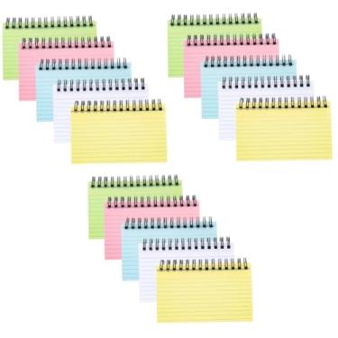 Imagem de Tofficu 15 Peças caderno de bobina material de escritório itens de escritorio bloco de notas portátil mini caderno de bolso bloco de notas espiral bloco de notas de bolso PVC