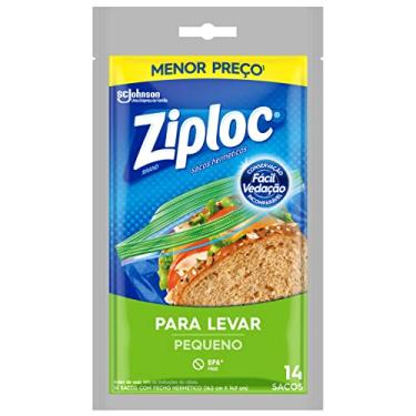 Imagem de Ziploc Saco Hermético para Levar, Organizador, Tamanho Pequeno, 14 Unidades