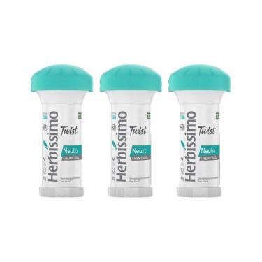 Imagem de Desodorante Herbissimo Stick Creme Neutro 45G - Kit Com 3Un