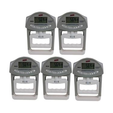 Imagem de Kit 5 Dinamômetro Digital Faixa 0 A 90Kg Manual Graduação 0.1Kg Mão Dm-90 Portátil Inst...
