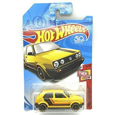 Imagem de DieCast Hotwheels Volkswagens Golf MK2, Then and Now 5/10 [Amarelo] 171/365