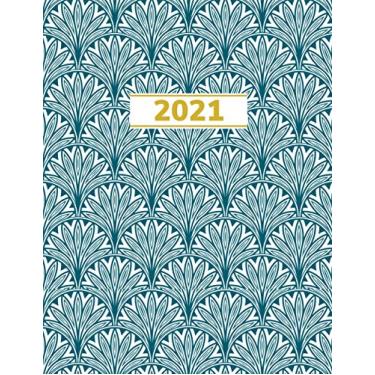 Imagem de 2021 Planner: Weekly & Monthly Planner with Tabs, 8.5" x 11", Jan. - Dec. 2021, Paperback with Glossy Cover
