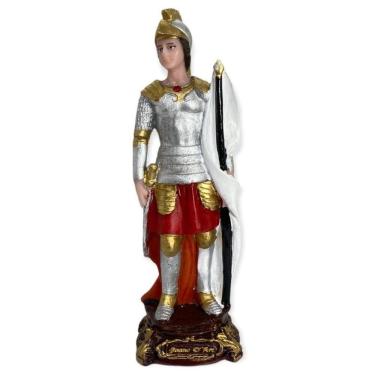 Imagem de Escultura Joana Darck Vermelha 15Cm Em Resina