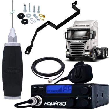 Imagem de Radio Móvel Px 40 Canais RP-40 Antena Maria Mole Inox 2,70 metros Para