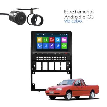 Imagem de Kit Central Multimidia MP5 Saveiro G2 Com Camera de Ré e Espelhamento 