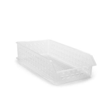 Imagem de Cesta Empilhavel Retangular Plastico Organizadora 1un - PLASUTIL
