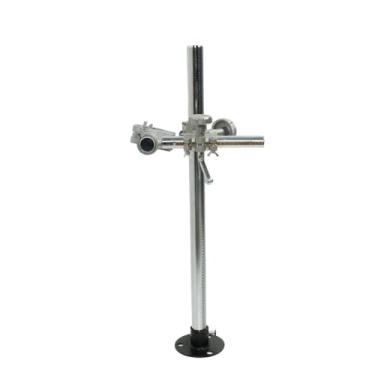 Imagem de LEHUNDI Suporte de tocha de soldagem Suporte de pistola Mig Tig com suportes de braçadeira em V para máquina de corte de tocha a gás, mesa giratória posicionadora, barra horizontal 180 mm (7,08