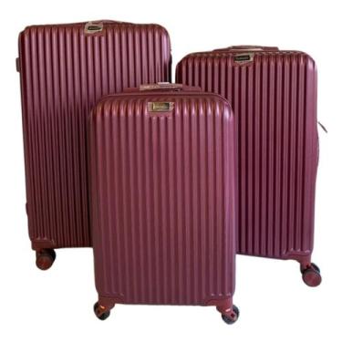 Imagem de Mala De Viagem Kit 3 Peças Style extra grande 76cm TSA - UltraLeve, Vi