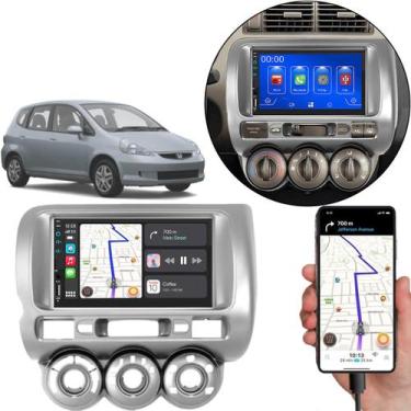 Imagem de Kit Multimídia Mp5 Fit 2004-2008 Tela 7 Pol Touch Carplay + Câmera de 