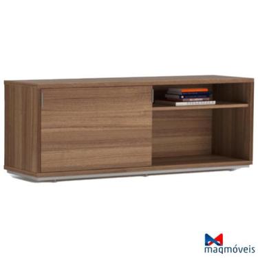 Imagem de Armário Baixo Conect com 02 Nichos e 01 Porta Noce Amêndoa - Maqmóveis