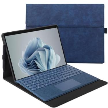 Imagem de xisiciao Capa para Microsoft Surface Pro 9/10/11th compatível com capa de teclado exclusiva, design ultrafino e leve de dissipação de calor (azul)