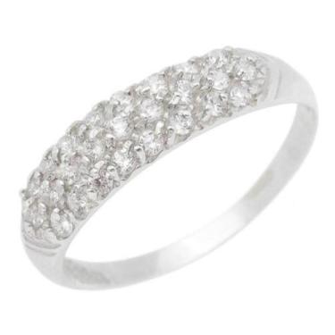 Imagem de Aparador De Aliança Feminino Prata 950 Oval Moderno Elegante - Florenz