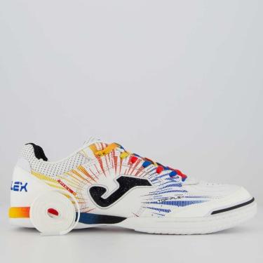 Imagem de Chuteira Joma Top Flex Mundial Futsal Branca-Masculino