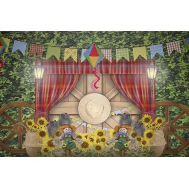 Imagem de Painel de Lona Festa Junina Fundo Fotográfico Arraiá do Sertão - Fabri