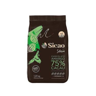 Imagem de Chocolate Seleção Amargo 75% Cacau - 1,01 kg - 1 unidade - Sicao - Riz