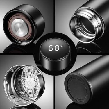 Imagem de Garrafa Térmica Inox Inteligente com Medidor de Temperatura em LED Iso