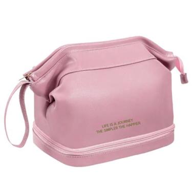 Imagem de Necessaire Feminina Bolsa Estojo Organizador de Maquiagem Pincel Acess