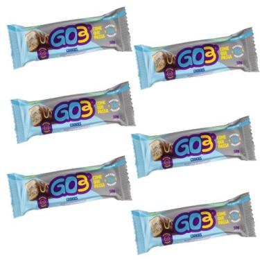 Imagem de KIT C/6 Barras de Proteína Cookies 50gr 11Gr Proteína - Go3