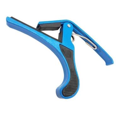Imagem de Capotraste dolphin p/violao/guitarra azul c/haste longa