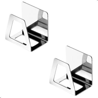 Imagem de Kit 2 Porta Esponja Inox Para Pia Cozinha Adesivo Premium - MetalCromo
