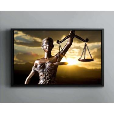 Imagem de Quadro Decorativo Deusa Da Justiça Direito Advocacias Escritórios Tela