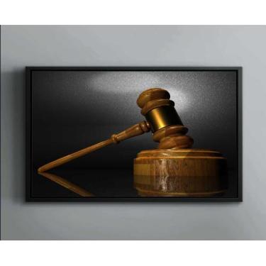 Imagem de Quadro Decorativo Direito Advocacias Escritórios Tela Canvas Premium  