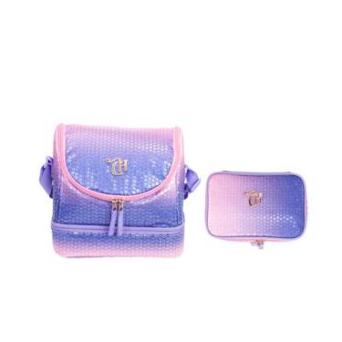 Imagem de Kit Capricho Lantejoula Paete Lancheira + Estojo Box