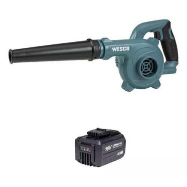 Imagem de Soprador De Folhas Wesco Ws2942 + 1 Bateria 4ah 18v Sem carregador