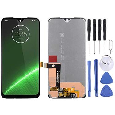 Imagem de Substituição da tela móvel Tela TFT LCD para Motorola Moto G7 Plus com Montagem Full Digitizer (preto) Ecrã LCD